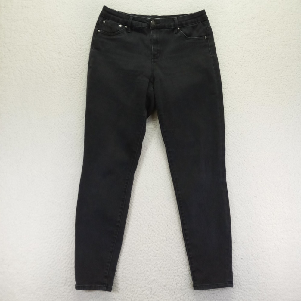 Tractr Womens Black Skinny Jeans High Rise Stretch Denim Size 10/30 93288-JYB